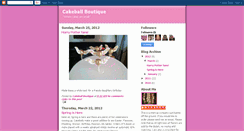 Desktop Screenshot of cakeballboutique.blogspot.com