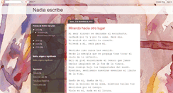 Desktop Screenshot of nadiaescribe.blogspot.com