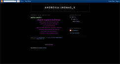 Desktop Screenshot of anorexianomasx.blogspot.com