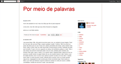 Desktop Screenshot of palavrasaomeio.blogspot.com