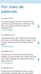 Mobile Screenshot of palavrasaomeio.blogspot.com