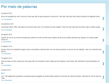 Tablet Screenshot of palavrasaomeio.blogspot.com