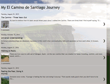 Tablet Screenshot of myelcaminojourney.blogspot.com