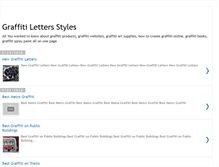 Tablet Screenshot of graffiti-letters-styles.blogspot.com