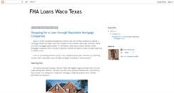 Desktop Screenshot of fhaloanswacotexas.blogspot.com