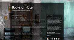 Desktop Screenshot of booksofnote.blogspot.com