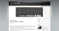 Desktop Screenshot of music-fashion-film.blogspot.com