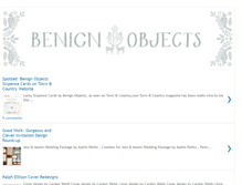 Tablet Screenshot of benignobjects.blogspot.com