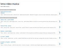 Tablet Screenshot of letra-video-musica.blogspot.com