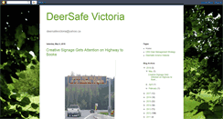 Desktop Screenshot of deersafevictoria.blogspot.com