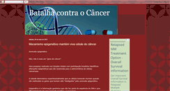 Desktop Screenshot of batalhacontraocancer.blogspot.com