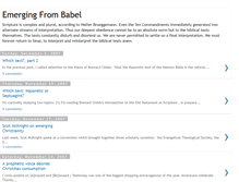 Tablet Screenshot of emergingfrombabel.blogspot.com