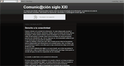 Desktop Screenshot of comuniccinsigloxxi.blogspot.com