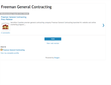 Tablet Screenshot of freemangeneralcontracting.blogspot.com