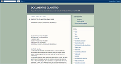 Desktop Screenshot of documentosclaustro.blogspot.com