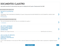 Tablet Screenshot of documentosclaustro.blogspot.com