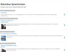 Tablet Screenshot of kolumbussprachreisen.blogspot.com