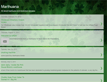 Tablet Screenshot of 420marihuana.blogspot.com