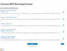 Tablet Screenshot of cerrone-mp3-download.blogspot.com