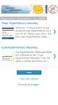 Mobile Screenshot of curehyperhidrosisnaturally.blogspot.com