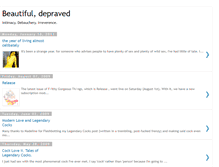 Tablet Screenshot of beautifulanddepraved.blogspot.com