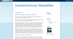 Desktop Screenshot of inventionhomenewsletter.blogspot.com