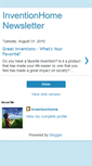 Mobile Screenshot of inventionhomenewsletter.blogspot.com