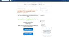 Desktop Screenshot of freelivesocceronpc.blogspot.com