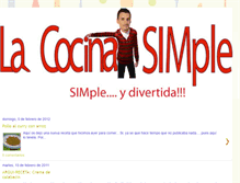Tablet Screenshot of lacocinasimple.blogspot.com