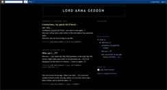 Desktop Screenshot of lordarmageddon.blogspot.com