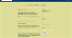 Desktop Screenshot of calciummetabolism.blogspot.com