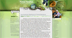 Desktop Screenshot of human-variation.blogspot.com