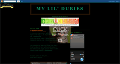 Desktop Screenshot of lilttedubies.blogspot.com