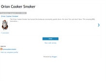 Tablet Screenshot of orioncookersmoker.blogspot.com