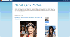 Desktop Screenshot of nepali-girls-photos.blogspot.com