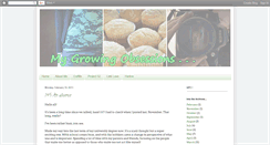 Desktop Screenshot of mygrowingobsessions.blogspot.com