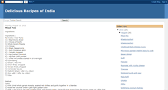 Desktop Screenshot of deliciousrecipesofindia.blogspot.com