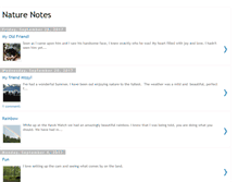 Tablet Screenshot of myblognaturenotes.blogspot.com