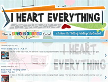 Tablet Screenshot of ihearteverythingblog.blogspot.com