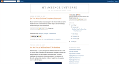 Desktop Screenshot of myscienceuniverse.blogspot.com