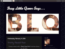 Tablet Screenshot of busylittlequeen.blogspot.com