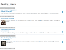 Tablet Screenshot of gamingissues.blogspot.com