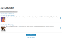 Tablet Screenshot of maya-rudolph-biography.blogspot.com