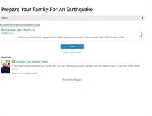 Tablet Screenshot of earthquakeplans.blogspot.com