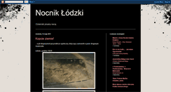 Desktop Screenshot of nocniklodzki.blogspot.com