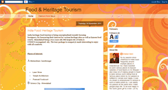 Desktop Screenshot of foodandheritage.blogspot.com