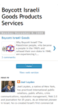Mobile Screenshot of boycottisraeligoodsproductsservices.blogspot.com