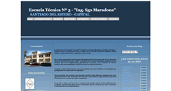 Desktop Screenshot of escuelatecnica3sgomaradona.blogspot.com