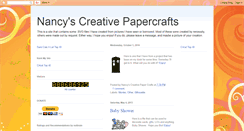 Desktop Screenshot of nancyscreativepapercrafts.blogspot.com