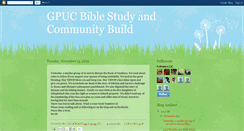 Desktop Screenshot of gpucbiblestudy.blogspot.com